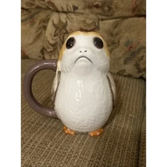STAR WARS The Last Jedi Porg Sculpted Ceramic Tankard Mug 20 oz Vandor Lucasfilm - Picture 1 of 7